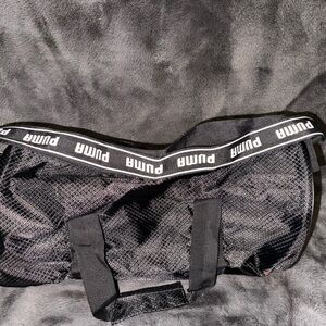 Puma Black Travel Bag with Logo Straps